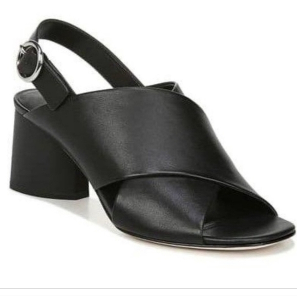 Via Spiga Shoes - NEW Via spiga Lilah Black Leather Heeled Sandal